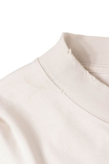 BALENCIAGA 24SS Destroyed Logo T-Shirt Off-White Size S