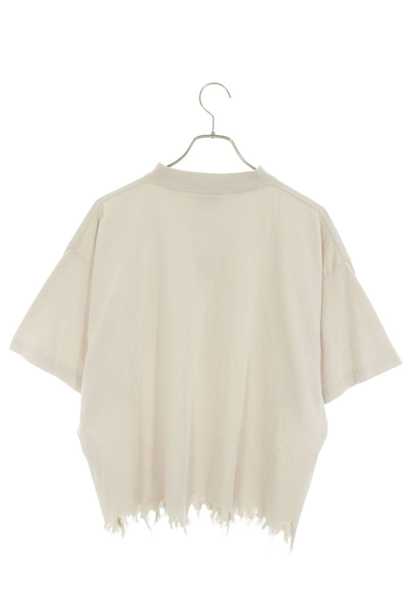 BALENCIAGA 24SS Logo Embroidered Cropped T-Shirt Size XS
