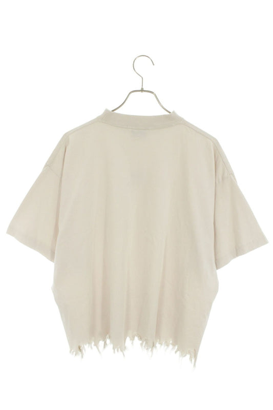 BALENCIAGA 24SS Logo Embroidered Cropped T-Shirt Size XS
