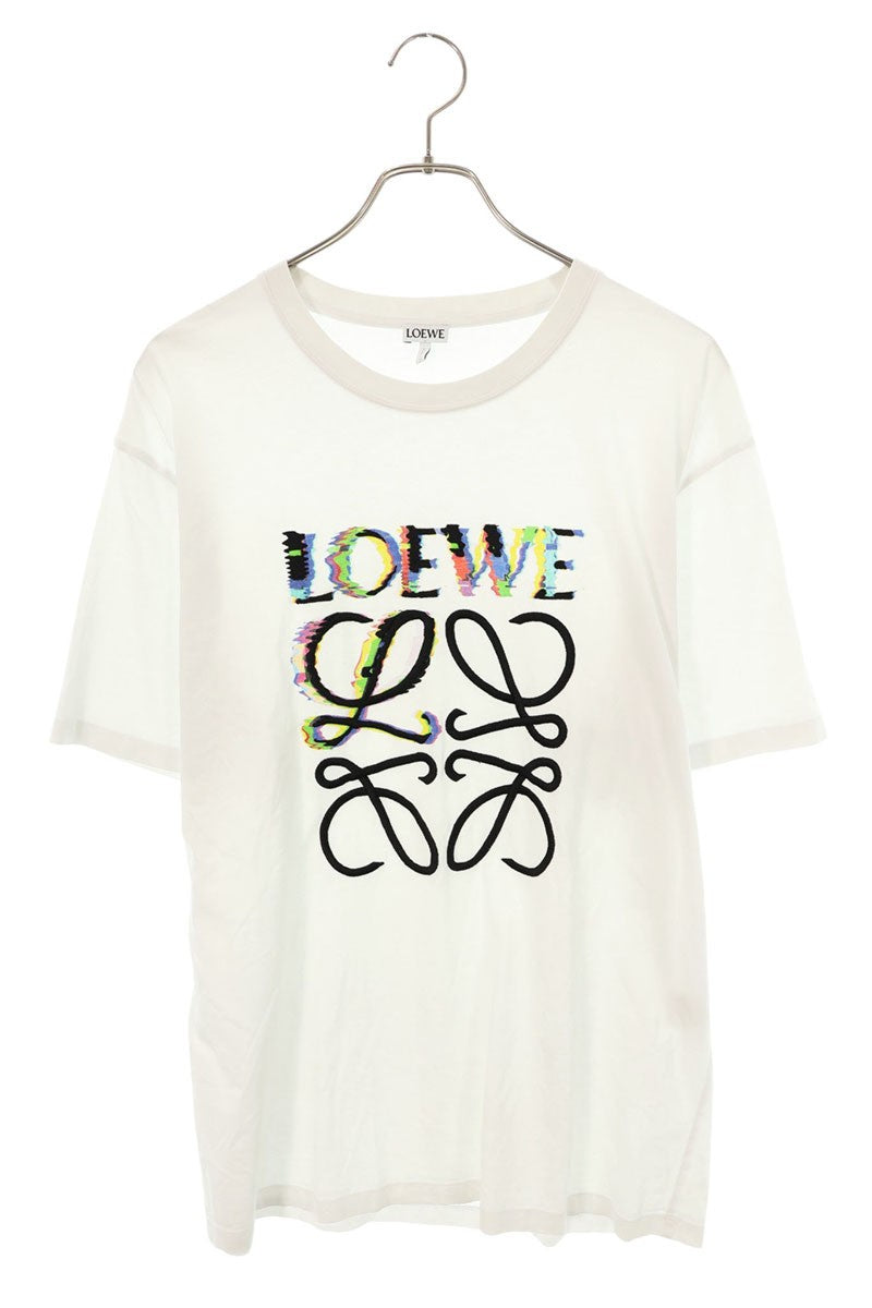 LOEWE Anagram Embroidered Relaxed Fit T-Shirt White Size S