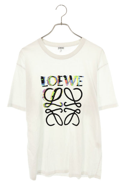 LOEWE Anagram Embroidered Relaxed Fit T-Shirt White Size S