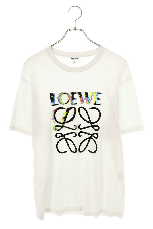 LOEWE Anagram Embroidered Relaxed Fit T-Shirt White Size S