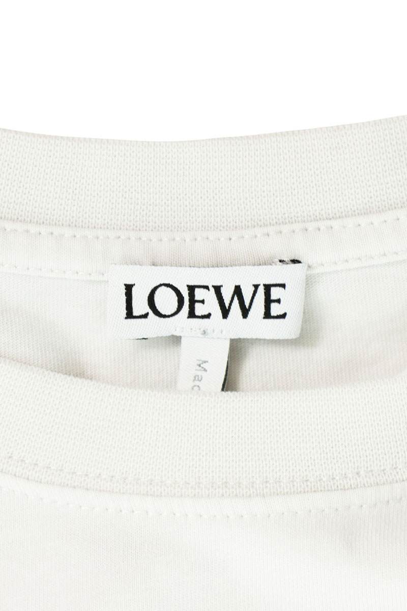 LOEWE Anagram Embroidered Relaxed Fit T-Shirt White Size S