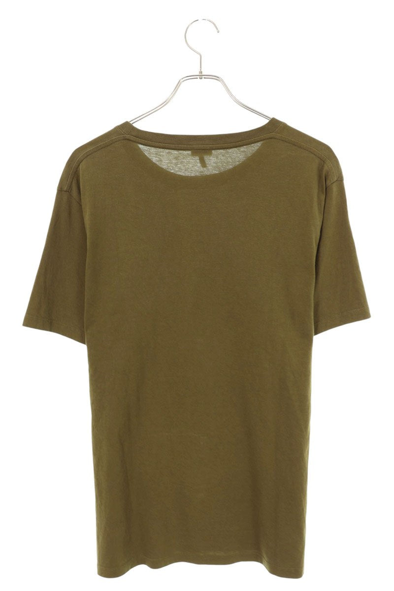 LOEWE Anagram Embroidered Cotton T-Shirt Khaki Size XL