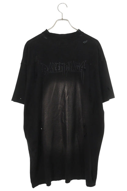 BALENCIAGA Paris Moon Oversized T-Shirt Black Size 2