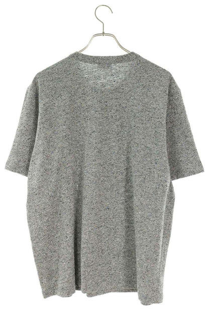 CHANEL 26AW Coco Mark Knit T-Shirt Gray Silk Blend Size 46