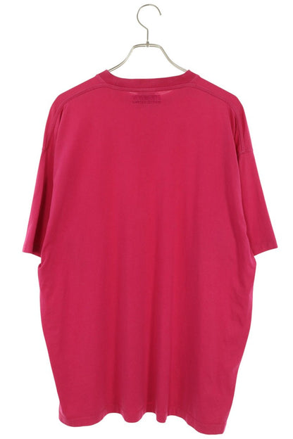 VETEMENTS 22SS Logo Label Oversized T-Shirt Pink Size XS