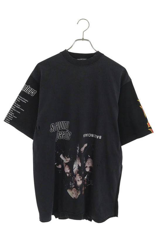 BALENCIAGA Speedhunters Upside Down T-Shirt Black Size 1