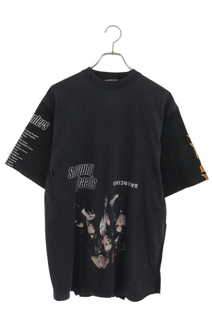 BALENCIAGA Speedhunters Upside Down T-Shirt Black Size 1