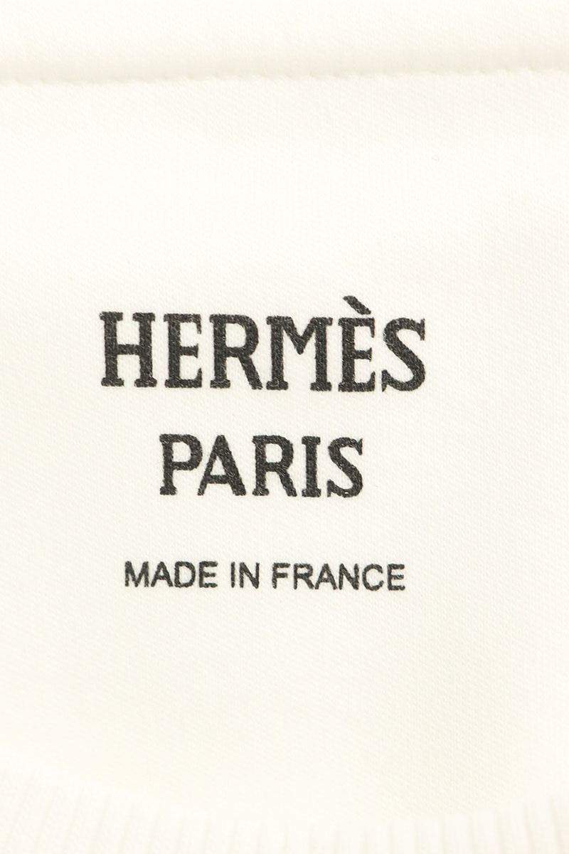 HERMES H6H4622DC Maxi Print Cotton T-Shirt Size 42