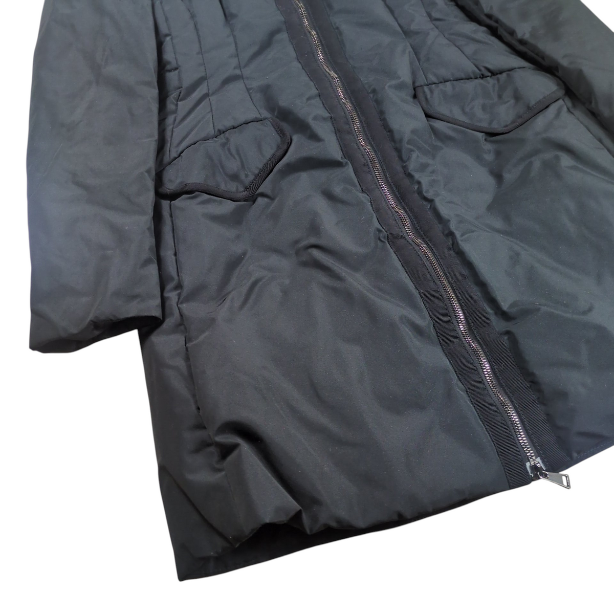 Moncler SAISSAC GIUBBOTTO Black Hooded Down Coat Size 00