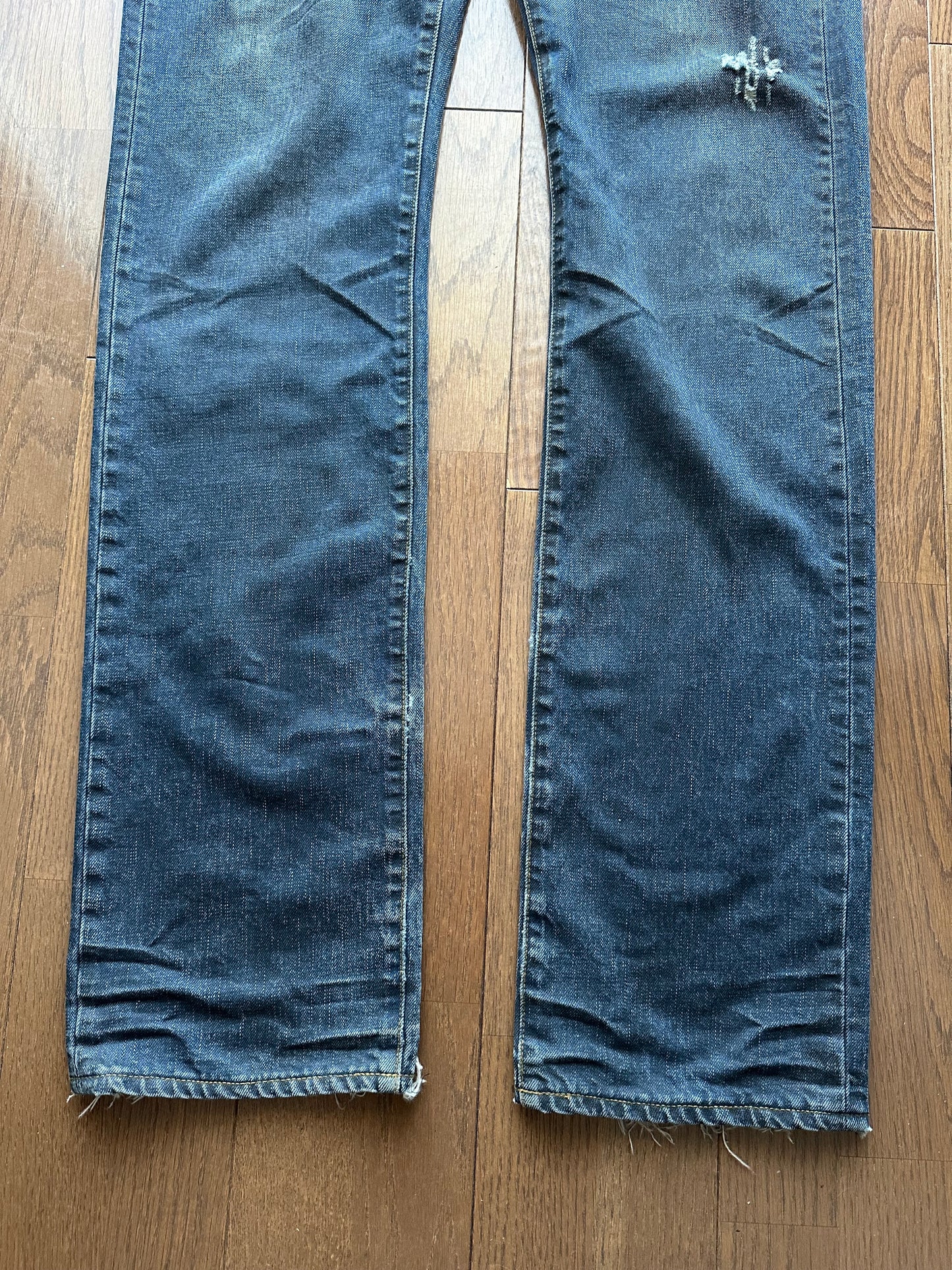 Dior Homme SS03 Mud Waxed Clawmark Jeans