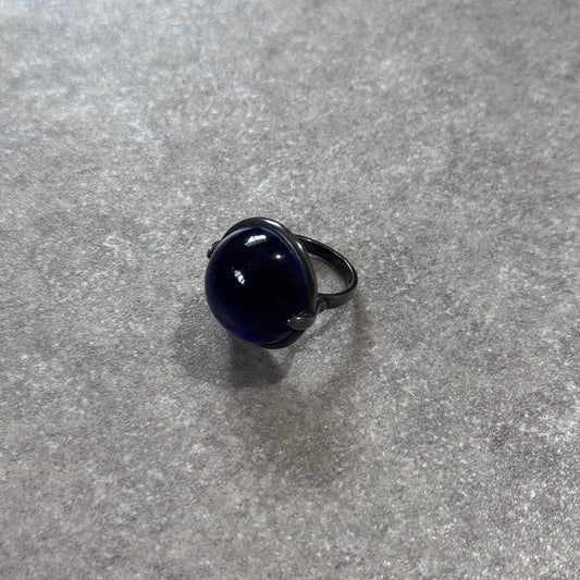 Bottega Veneta Blue Pinky Ring