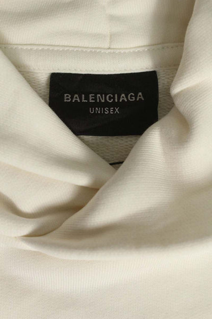Balenciaga CHAMPS ELYSESS Pullover Hoodie White Size 1