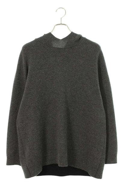 Christian Dior J'DIOR Back Logo Cashmere Hoodie Gray Size 38
