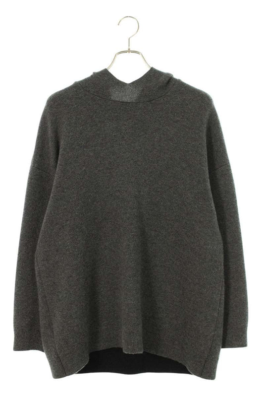 Christian Dior J'DIOR Back Logo Cashmere Hoodie Gray Size 38