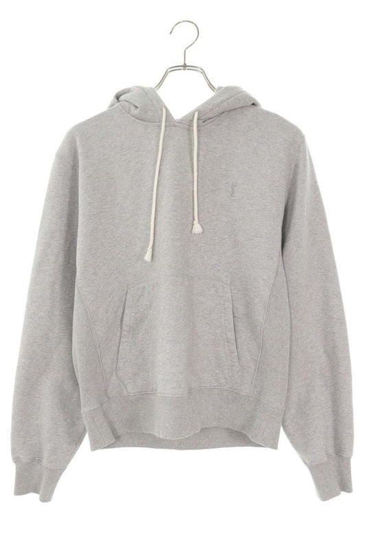 SAINT LAURENT PARIS Cassandra Pullover Hoodie Gray Size M