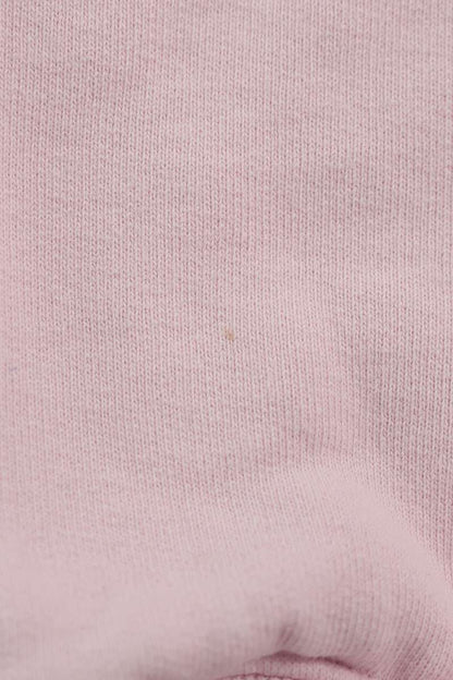 ALEXANDER WANG Pink Cotton Zip-Up Cropped Hoodie Size S