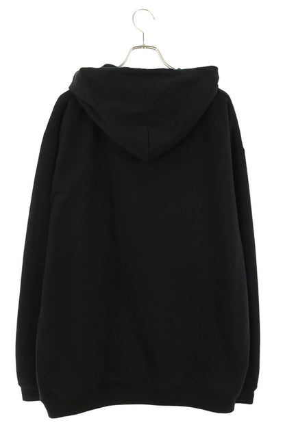 VETEMENTS Baseball Logo Embroidered Hoodie Black Size S
