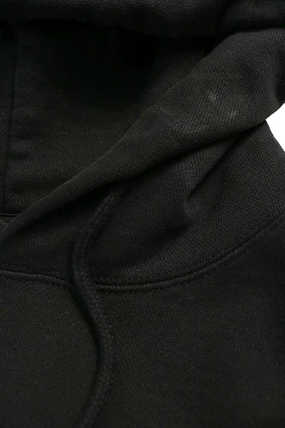 VETEMENTS Baseball Logo Embroidered Hoodie Black Size S