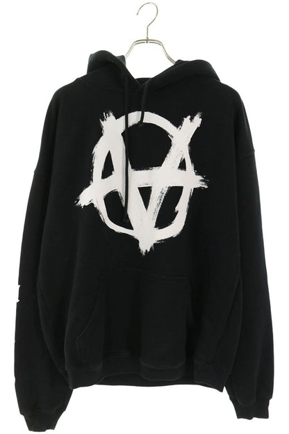 VETEMENTS Anarchy Gothic Logo Hoodie Cotton Blend Size XS