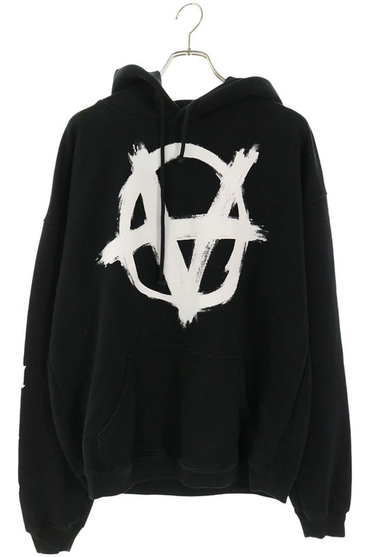 VETEMENTS Anarchy Gothic Logo Hoodie Cotton Blend Size XS