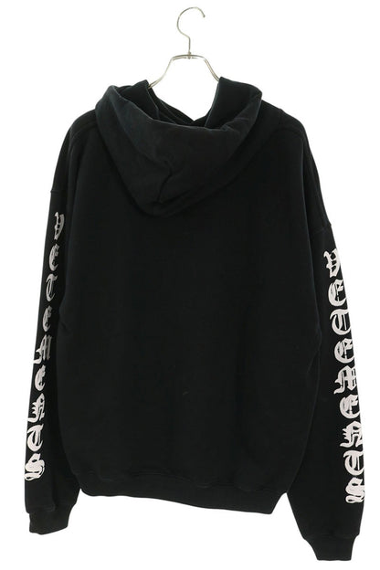 VETEMENTS Anarchy Gothic Logo Hoodie Cotton Blend Size XS
