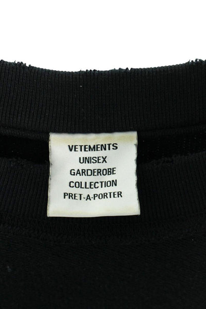 Vetements 23SS Distressed Sweatshirt Black Size M