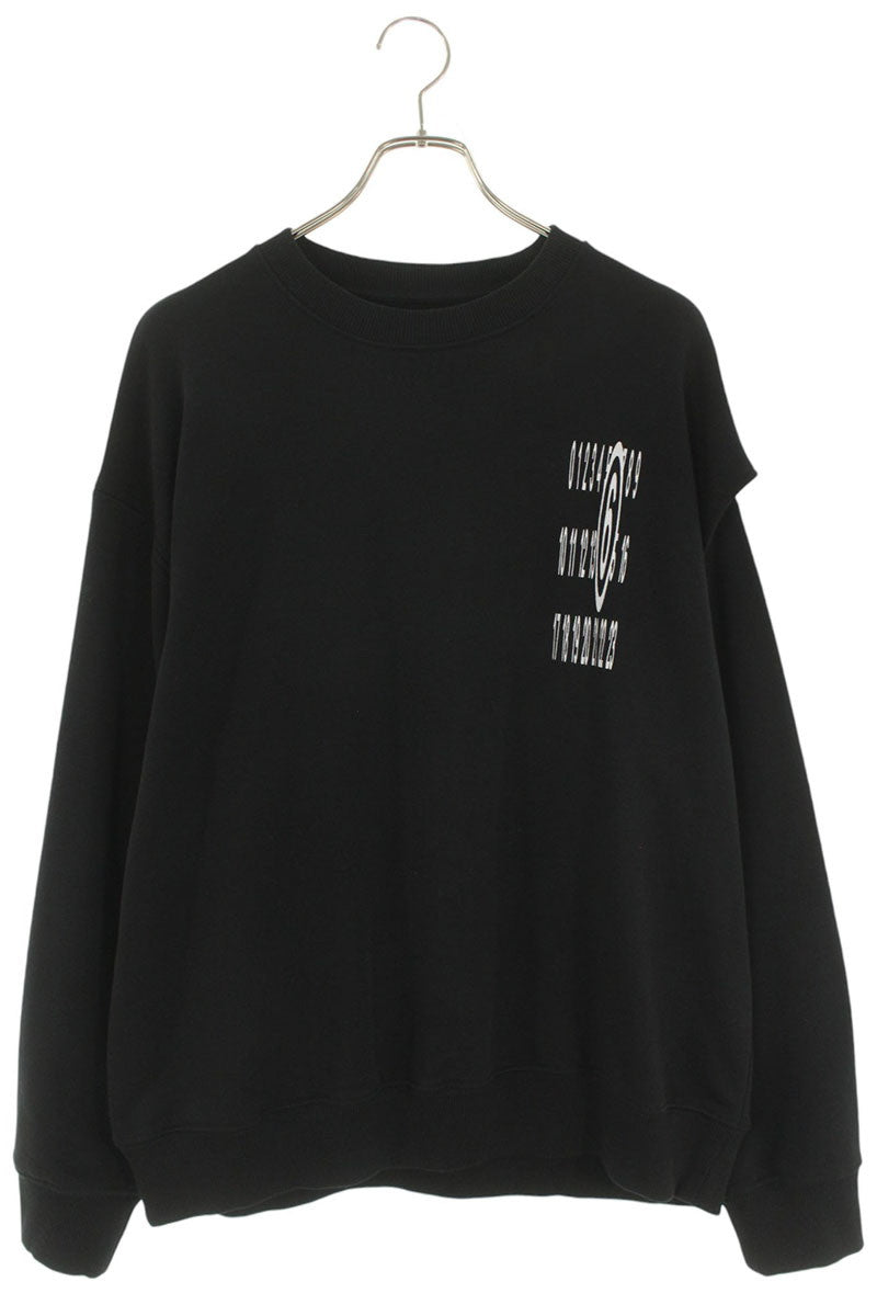MM6 24SS Logo Print Sweatshirt Black Size S