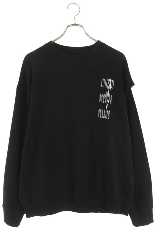 MM6 24SS Logo Print Sweatshirt Black Size S