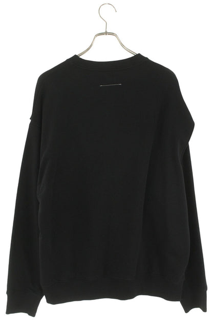 MM6 24SS Logo Print Sweatshirt Black Size S