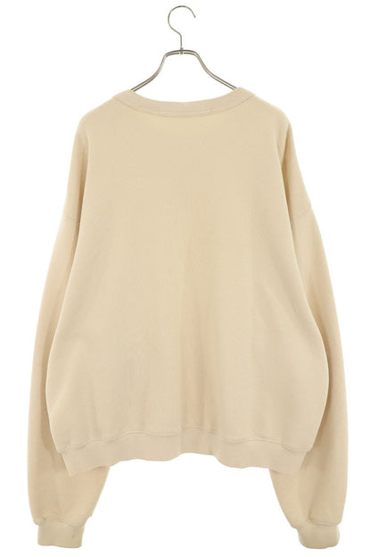 ALEXANDER WANG 22SS Logo Print Sweatshirt Beige Size XL