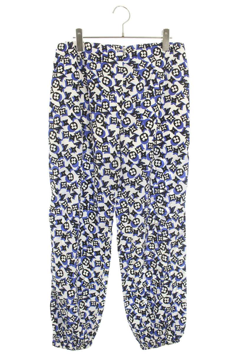 LOUISVUITTON 19SS Monogram Nylon Track Long Pants Size 31