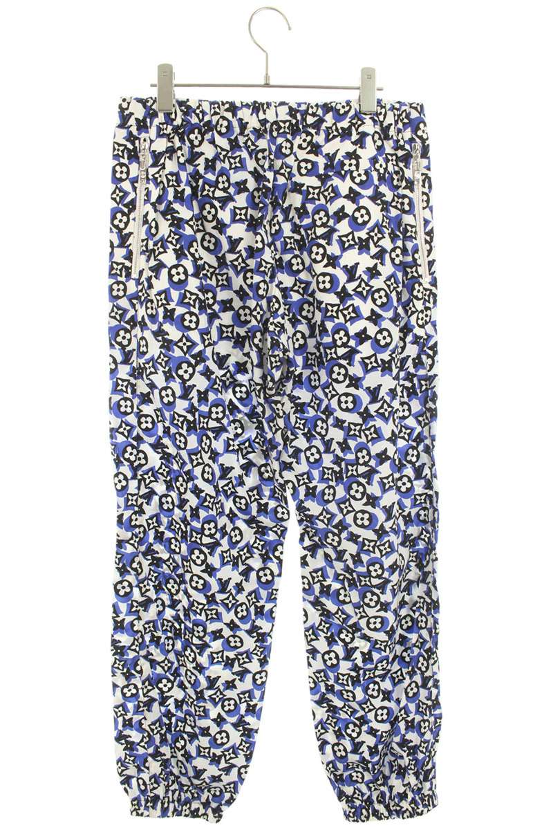 LOUISVUITTON 19SS Monogram Nylon Track Long Pants Size 31