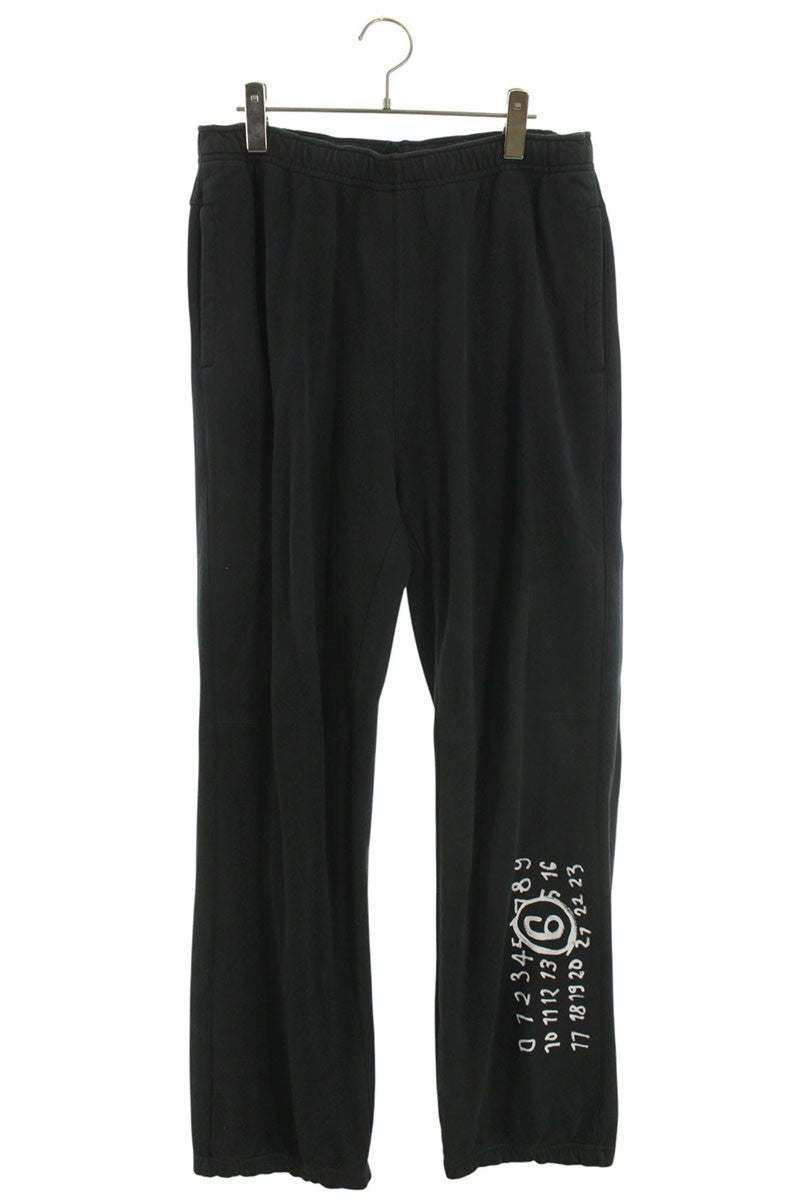 MM6 Logo Print Long Pants Gray Size S