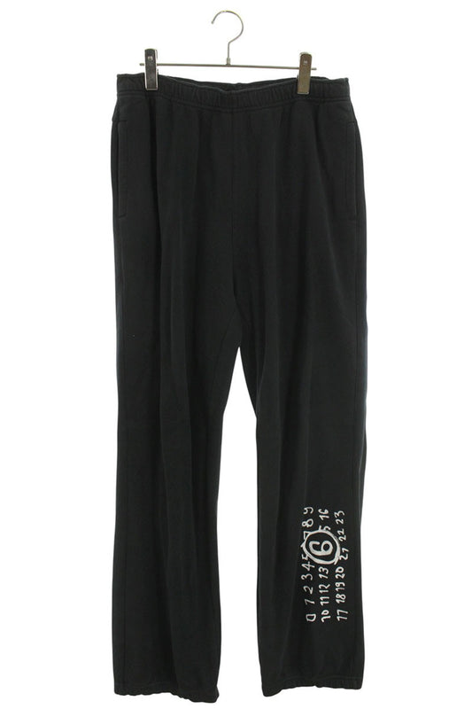 MM6 Logo Print Long Pants Gray Size S