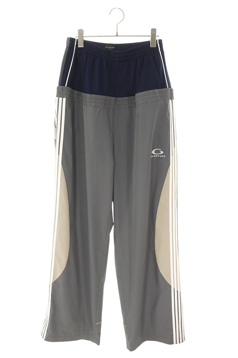 BALENCIAGA Sports Logo Layered Track Pants Multi Size 30