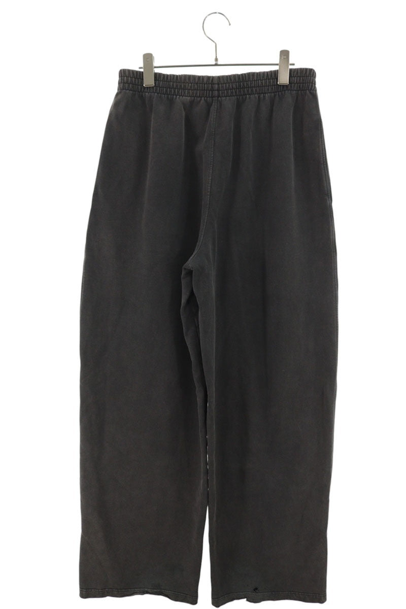 ALEXANDER WANG Logo Embroidered Wide Sweatpants Gray Size 30
