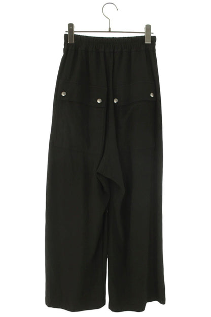 Rick Owens Wide Belas Long Pants Khaki Viscose Size 38