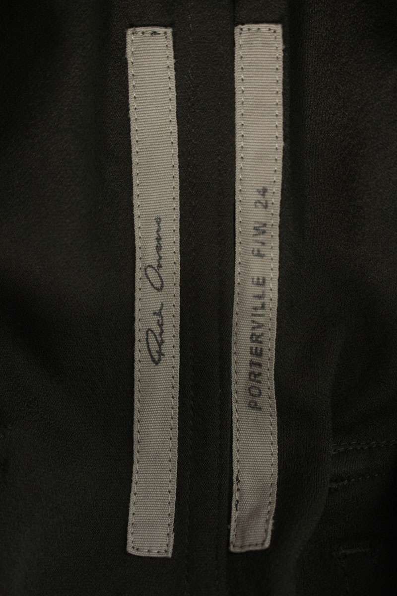 Rick Owens Wide Belas Long Pants Khaki Viscose Size 38
