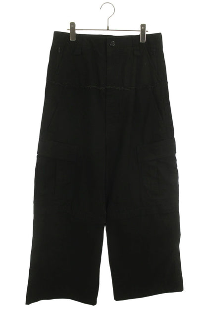 BALENCIAGA Cut-Up Cargo Pants Black Size 28