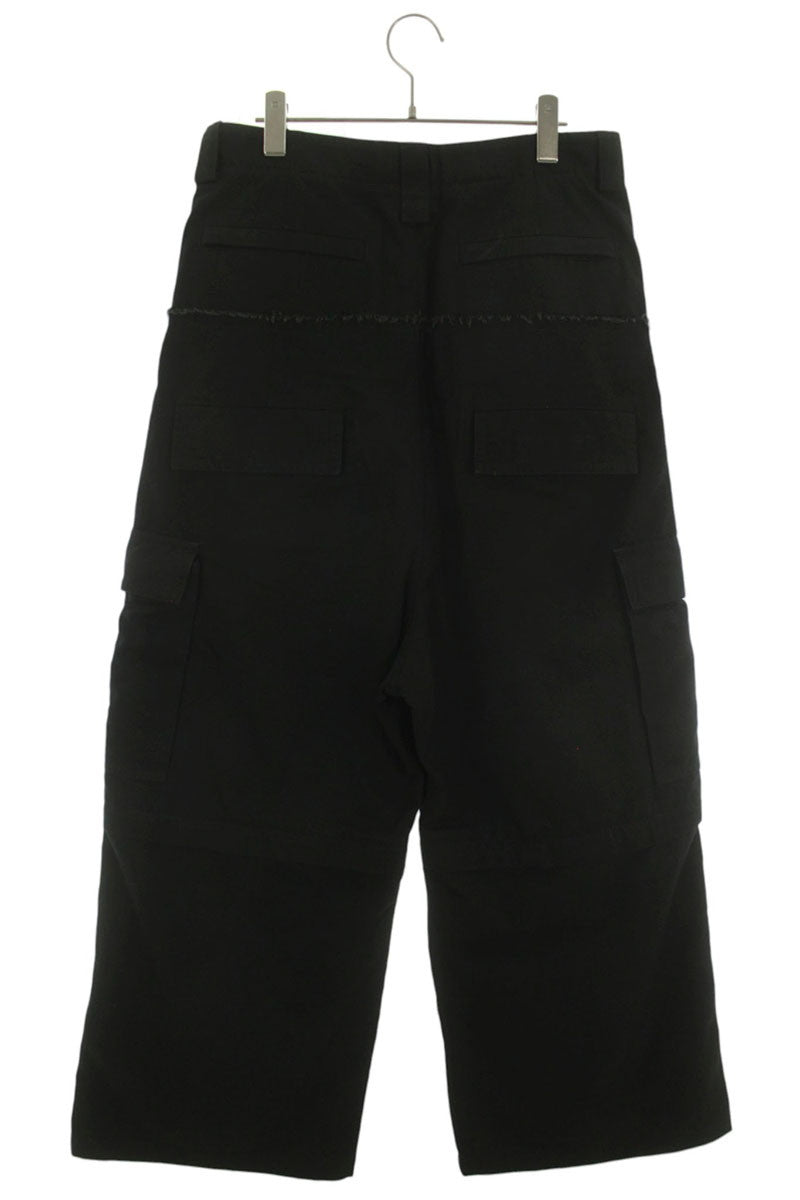 BALENCIAGA Cut-Up Cargo Pants Black Size 28
