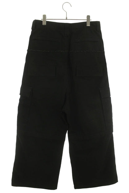 BALENCIAGA Cut-Up Cargo Pants Black Size 28