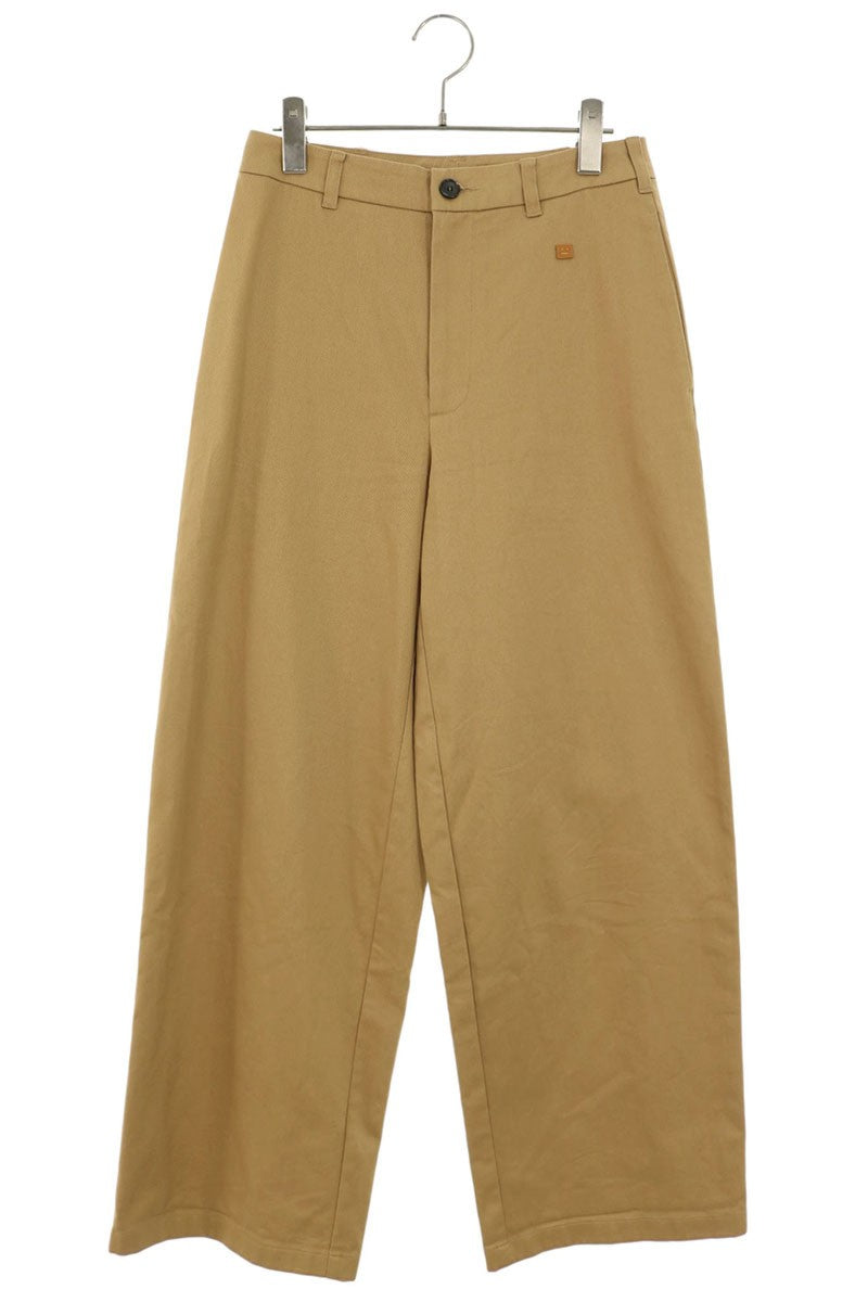 ACNE STUDIOS Cotton Face Patch Chino Pants Beige Size 28