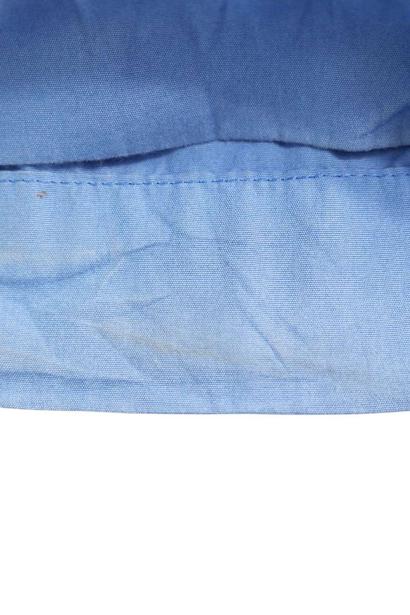 miumiu Logo Embroidered Poplin Pants Blue Size 36