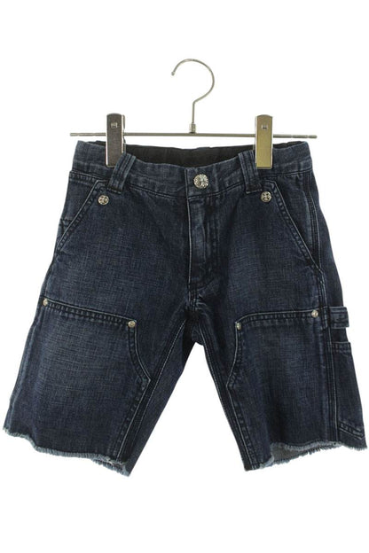 Chrome Hearts DENIM CARPENTER SHORTS Indigo Cotton Size 8Y