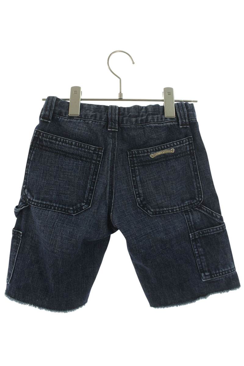 Chrome Hearts DENIM CARPENTER SHORTS Indigo Cotton Size 8Y