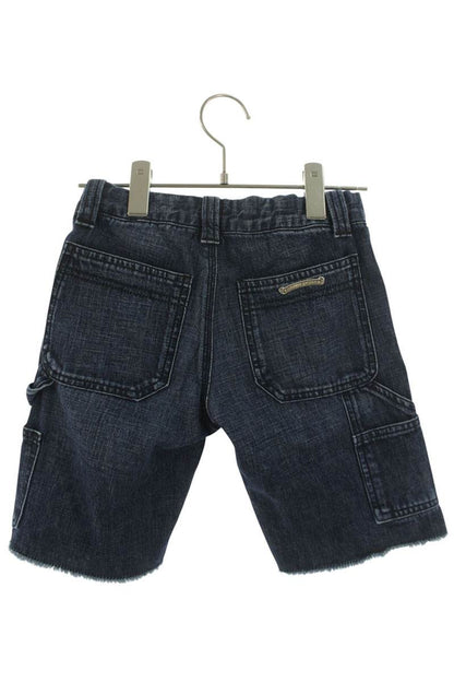 Chrome Hearts DENIM CARPENTER SHORTS Indigo Cotton Size 8Y
