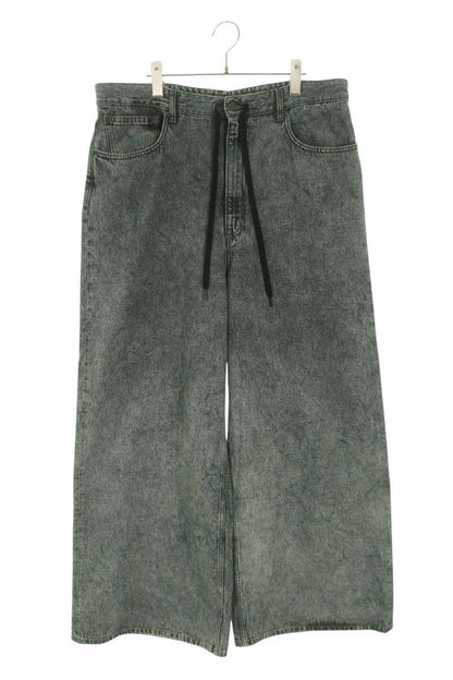 MM6 24AW Wide Denim Pants Green Size 34