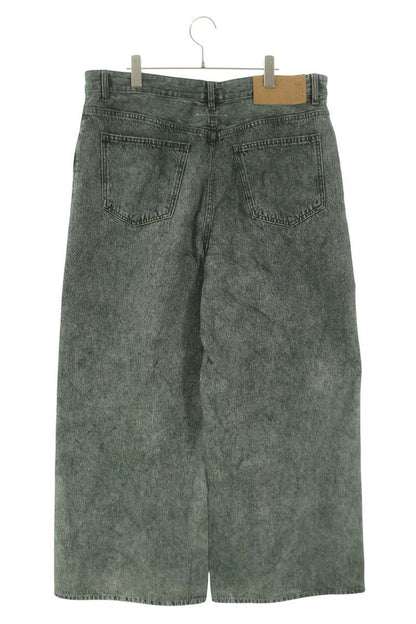 MM6 24AW Wide Denim Pants Green Size 34